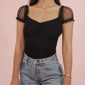 Black Crybaby Swan Top Small